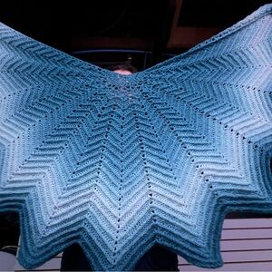 Blue Gradient Women's Shawl
